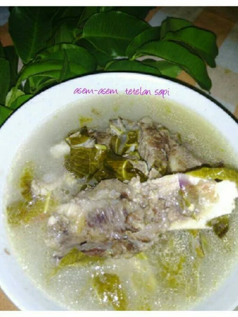 Cara Mudah Membuat Resep Asem-asem tetelan sapi daun kedondong khas bojonegoro yang Enak Banget Anti Ribet, Lezat