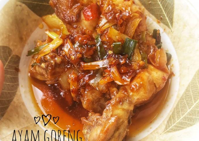 Ayam goreng mentega pedas