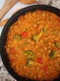 Garbanzos con romesco