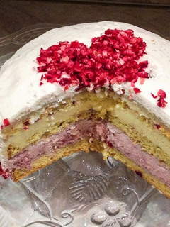 Reform tőzegáfonyás eper-vaníliamousse torta recept fotója
