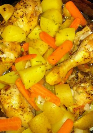 A picture of Baked Chicken & Veggies.