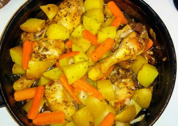 How to  Baked Chicken &amp; Veggies