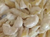 Fideos con una salsa de queso casamcrem y queso fresco !!