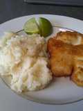 Pescado rebozado con limón