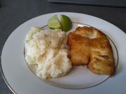 Una foto de filetes rebozados