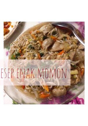 Foto resep Sayur Cah' Touge campur bakso rasa suka suka 😄
