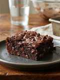Brownie de frijoles negros sin harina
