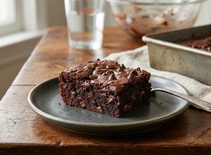 Una foto de Brownie de Frijoles Negros sin Harina