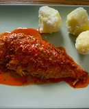 Pescado en mojo hervido