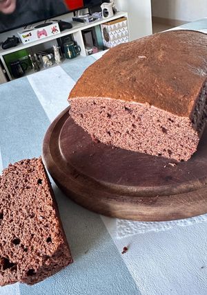 Una foto de DEVILS LOAF O BUDÍN DE CHOCOLATE - EN AIRFRYER (tipo McDonalds)