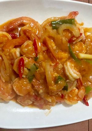 Foto resep Udang Asam Manis