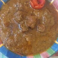 A picture of Mutton curry.