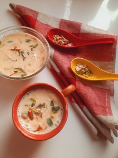 केसर ड्राई फ्रूट मिल्क (kesar dry fruit milk recipe in Hindi) रेसिपी मुख्य फोटो