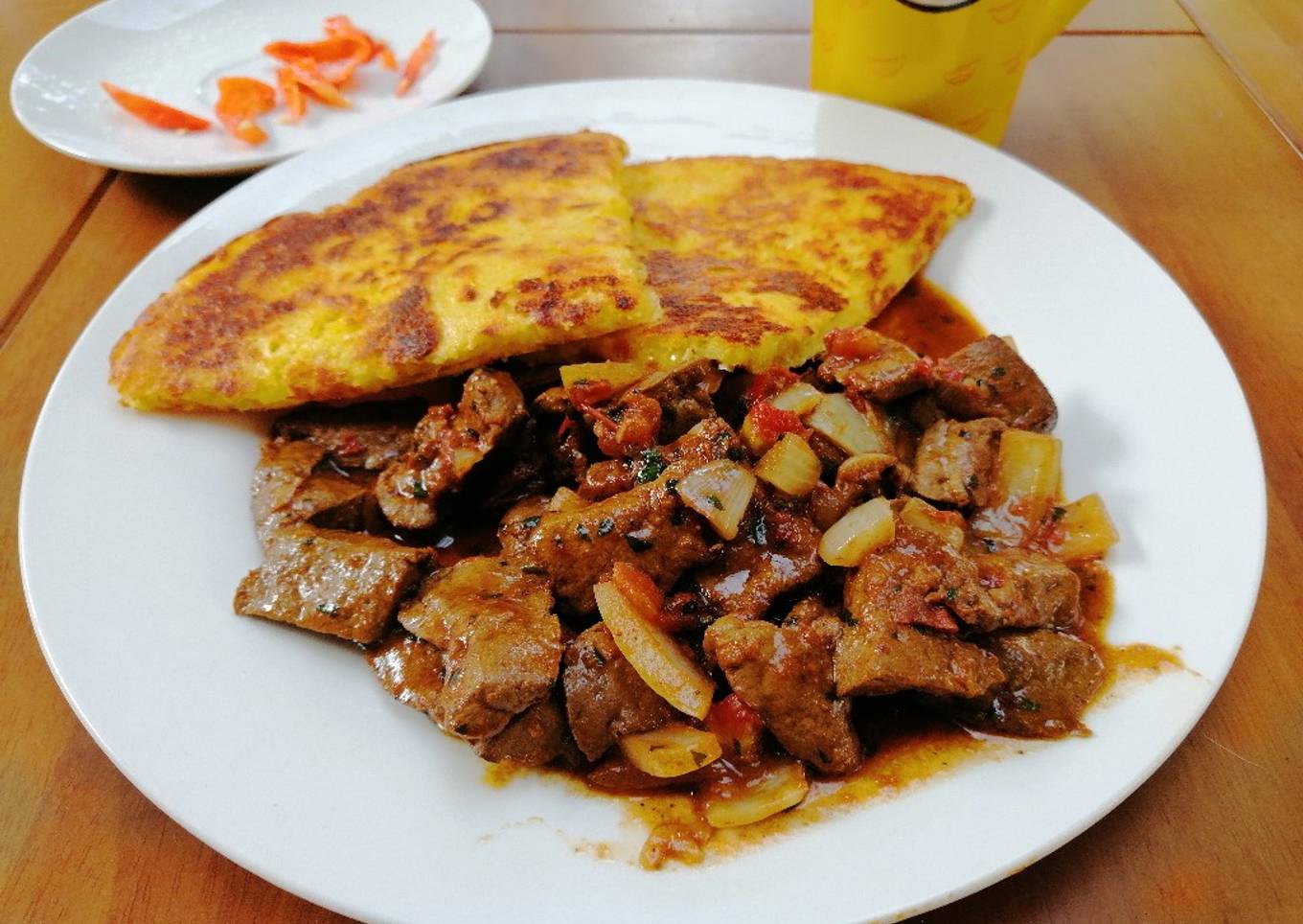 Hígado al Wok y Torrejón de Maíz Nuevo