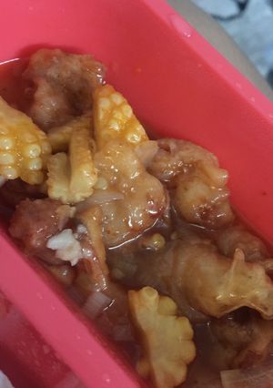 Foto resep Udang sosis asam manis