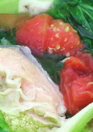 Foto resep Sup ikan salmon