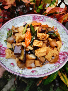Foto resep Tumis kikil tahu dan terong