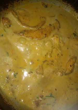 Una foto de Bifes de pollo a la crema