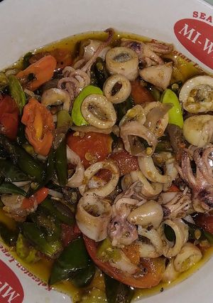 Foto resep Cumi asin pedas