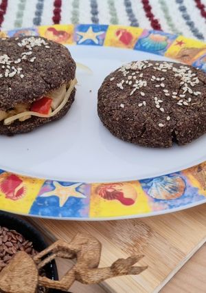 Una foto de Pancitos saludables de lino 🌱 sin harina 🌱 en microondas