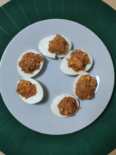 Una foto de Huevos rellenos