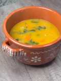 Sopa Cremosa de Abóbora, Cenoura e Espinafres