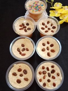 Foto resep Raisin Coffe Puding Busa in Cup