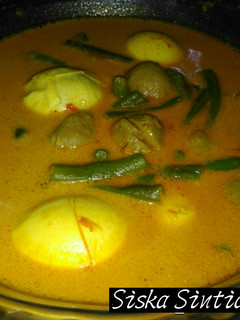 Foto resep Gulai telur ayam kacang panjang