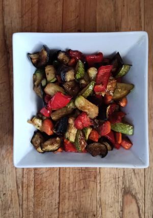 Una foto de Vegetales asados