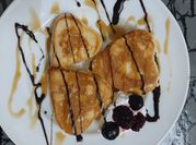A picture of japanese pancakes