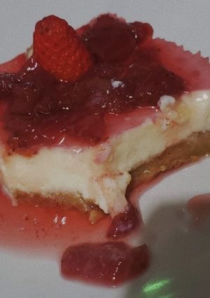 Una foto de Chessecake de frutilla