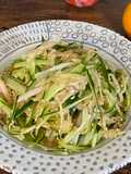 Japanese Kikuimo (Jerusalem artichoke) Salad