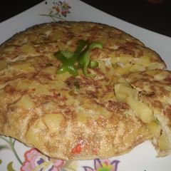 A picture of Plantain and egg fritatta.