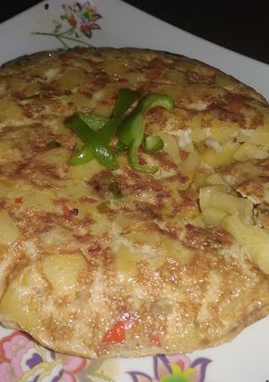 A picture of Plantain and egg fritatta.
