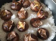 A picture of roasted chestnuts
