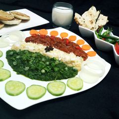 A picture of Tricolour Pav Bhaji.