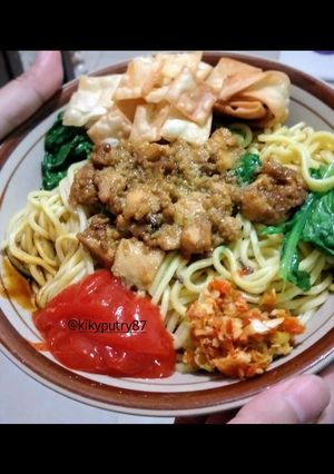 Foto resep Mie ayam pangsit simple
