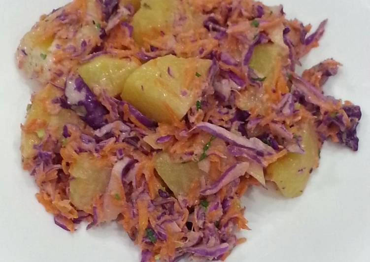 Cara Termudah Membuat Salad kentang bermayonis Super Enak