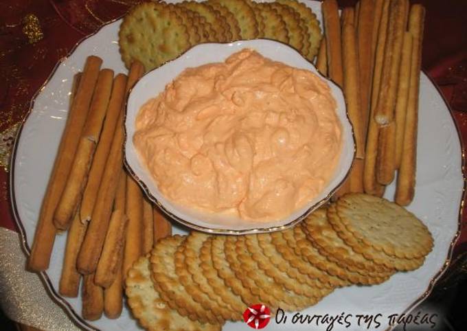 κύρια φωτογραφία συνταγής Ντιπ με τυρί κρέμα και πιπεριές Φλωρίνης