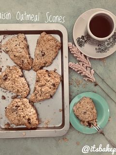 Foto resep Raisin Oatmeal Scones ala Starbuck
