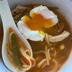A picture of Chicken noodle soup.