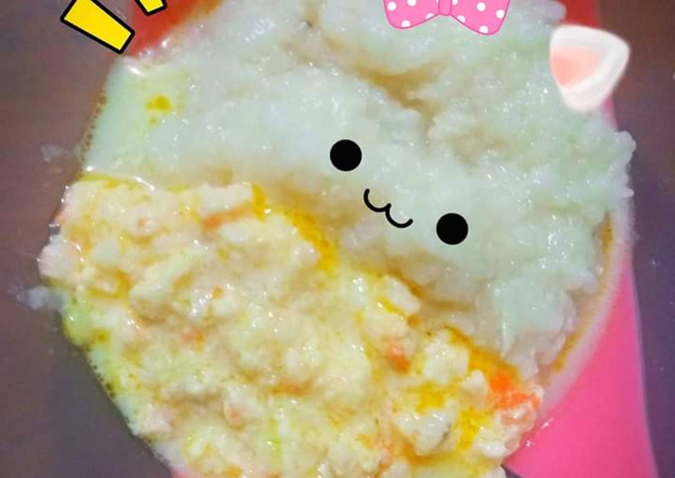 Nasi Tim Udang Butter Milk Cream (MPASI Baby Kia 8+)