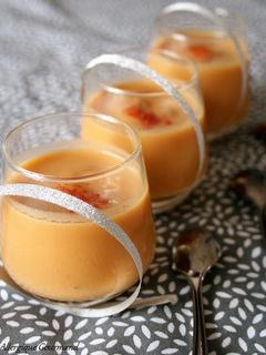 Une photo de Velouté de patates douces au lait de coco, bio