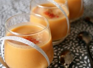 Une photo de Velouté de patates douces au lait de coco, bio