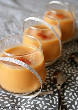 Une photo de Velouté de patates douces au lait de coco, bio