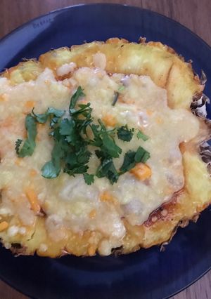 Una foto de Piña con camarones