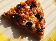 A picture of sweetcorn pizza