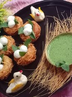 आलू बर्ड नेस्ट कटलेट (Aloo bird nest cutlet recipe in Hindi) रेसिपी मुख्य फोटो