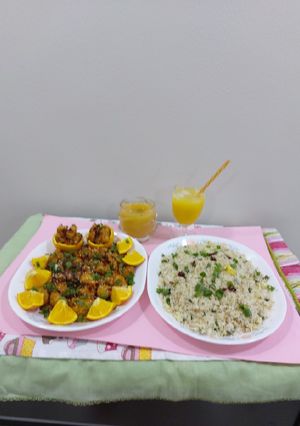 A picture of Orange chicken.