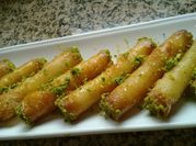 A picture of baklava rolled